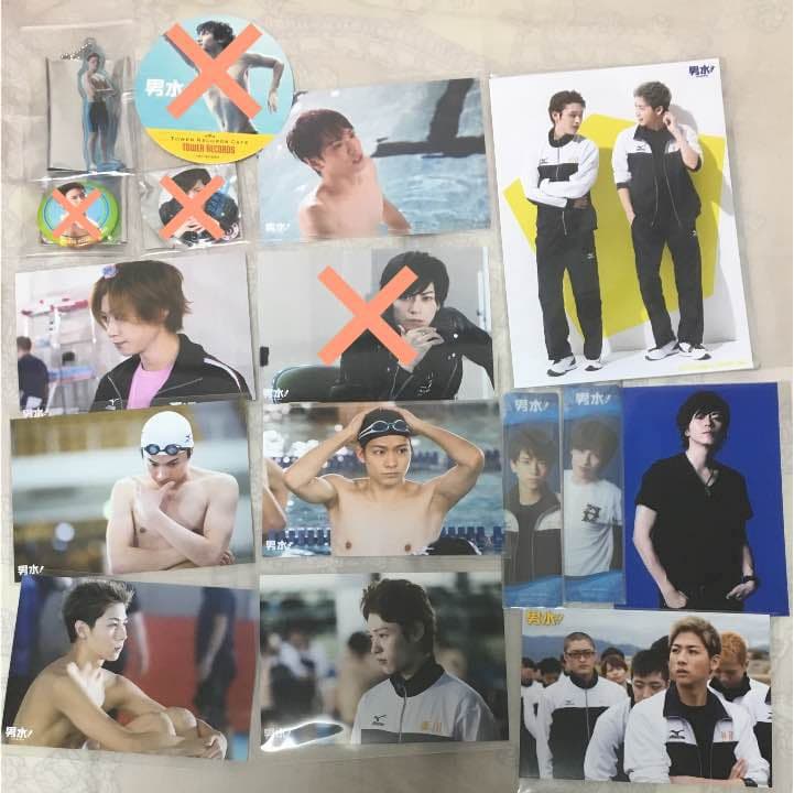 男水 ブロマイド アクキー しおり 缶バッチ