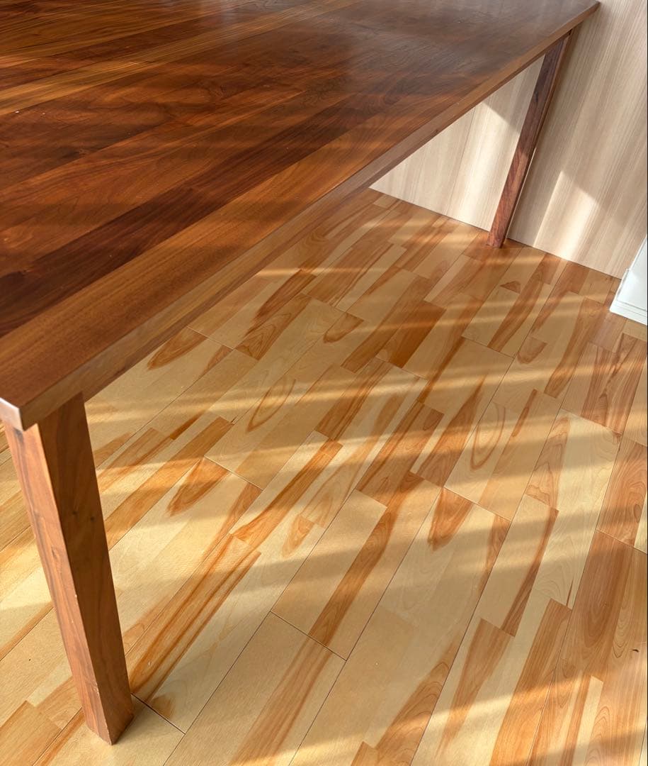 【期限付き出品】無印良品 無垢材ウォールナット テーブル 180cm