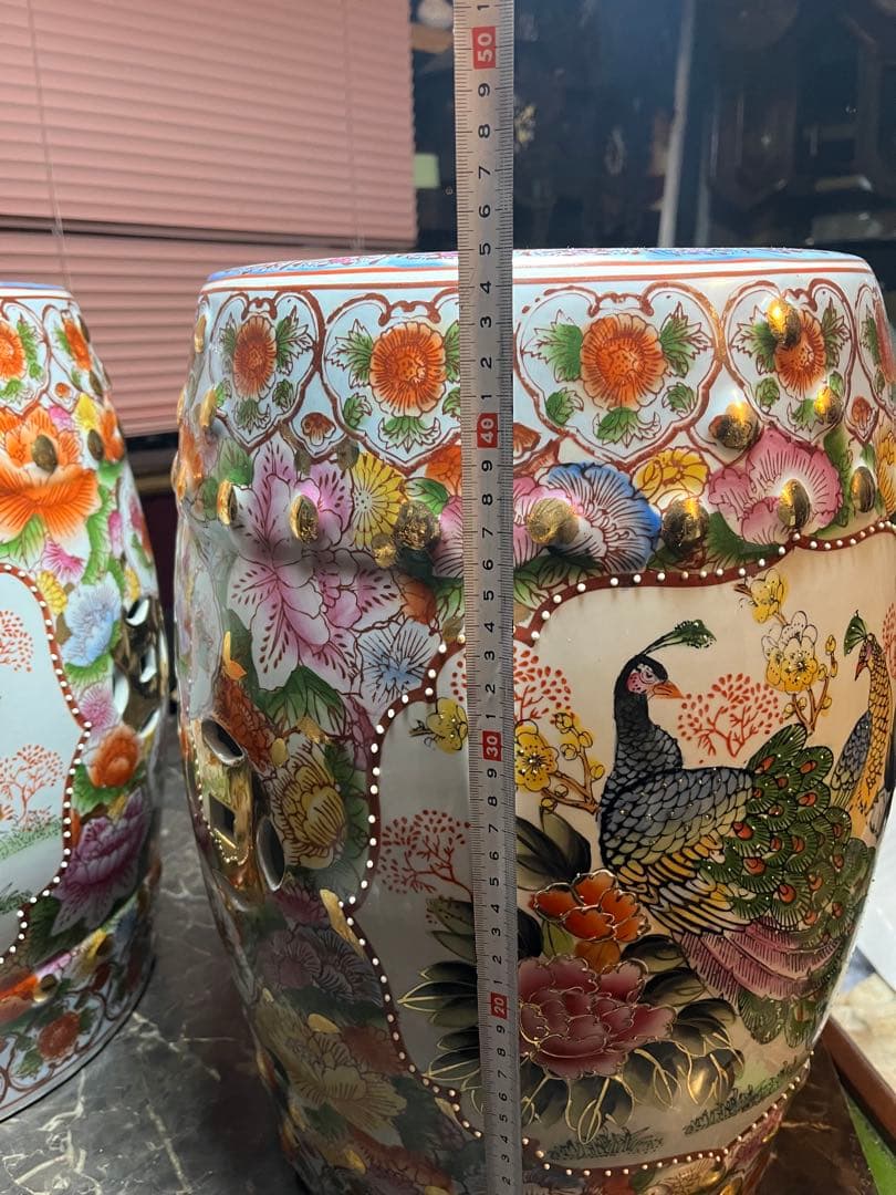 shotaです 九谷焼陶器椅子 九谷焼のような陶器 中国陶器 超貴重な陶器