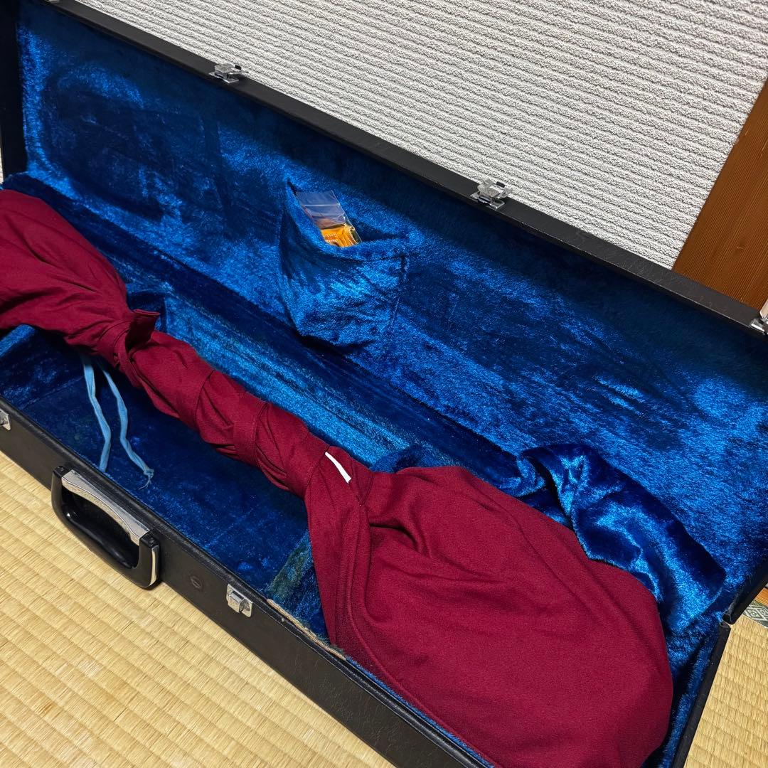 三味線　太棹　紫檀　丸打胴　糸まき　宇柄　天神欠け無し　東さわり有り　リンドウ