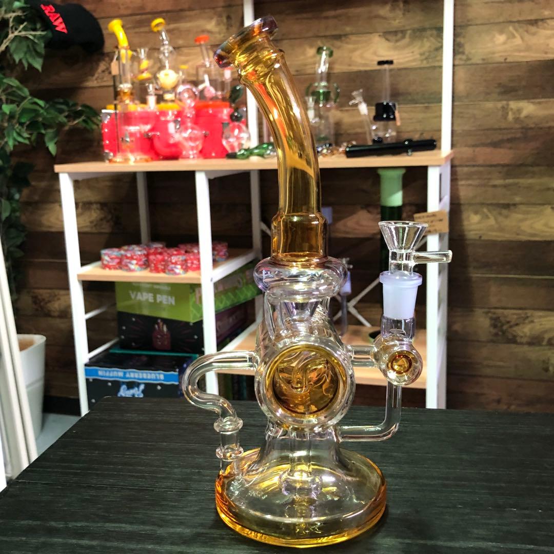 ☆送料無料☆ 高性能 リサイクラー ガラスボング 高さ約26cm 水パイプ