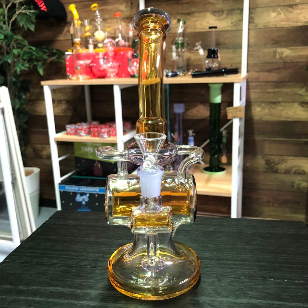 ☆送料無料☆ 高性能 リサイクラー ガラスボング 高さ約26cm 水パイプ