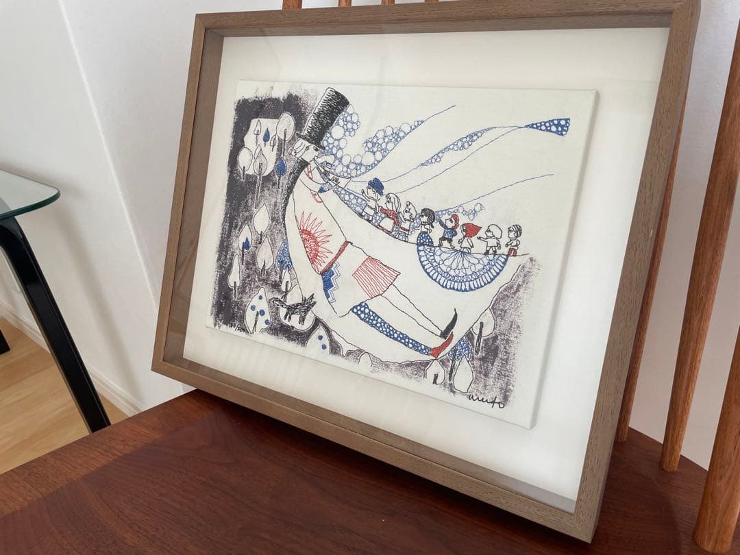 ミカオ　MICAO 「ハーメルンの笛吹き」版画　絵画