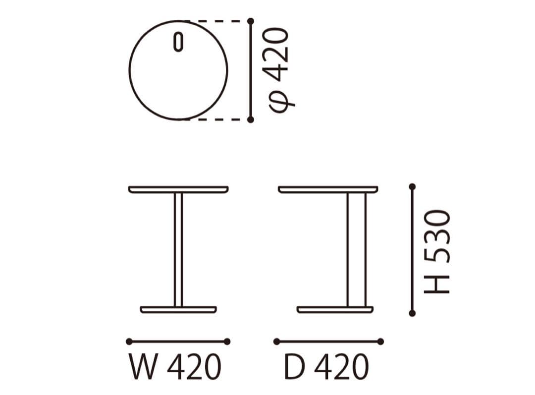 カリモクニュースタンダード　エレファントサイドテーブル