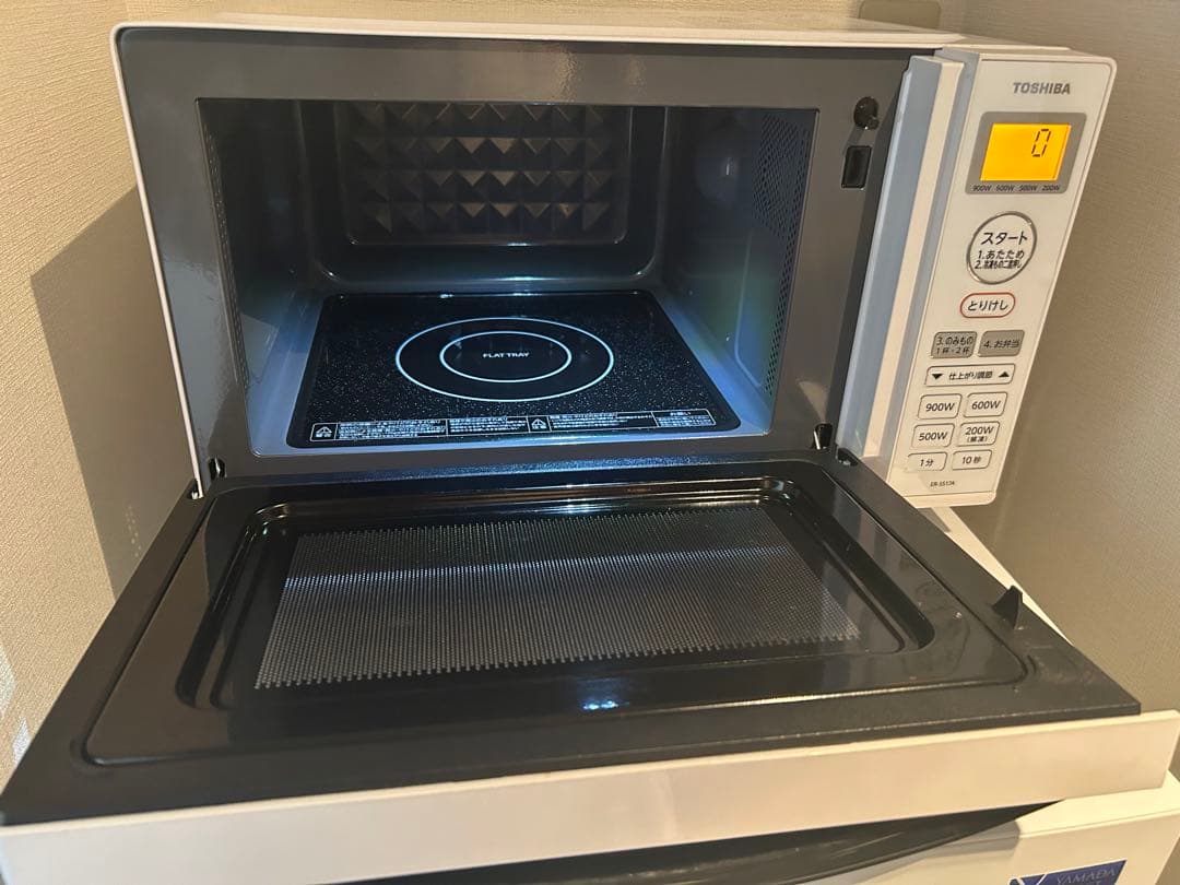 東芝　ER-SS17A-W　単機能レンジ　17L　扉縦開き　ホワイト