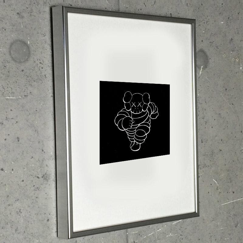 限定マット額装品/カウズ【HECTIC Flyer】/インテリア