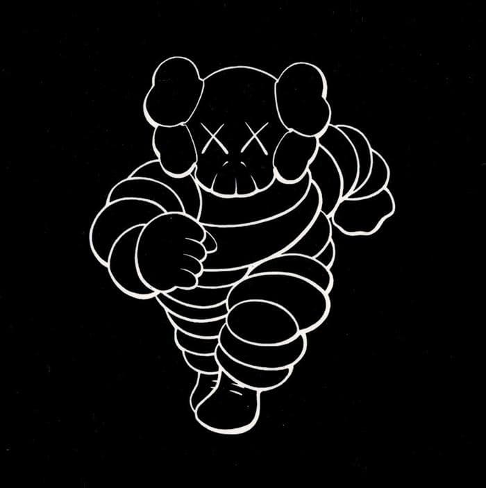 限定マット額装品/カウズ【HECTIC Flyer】/インテリア