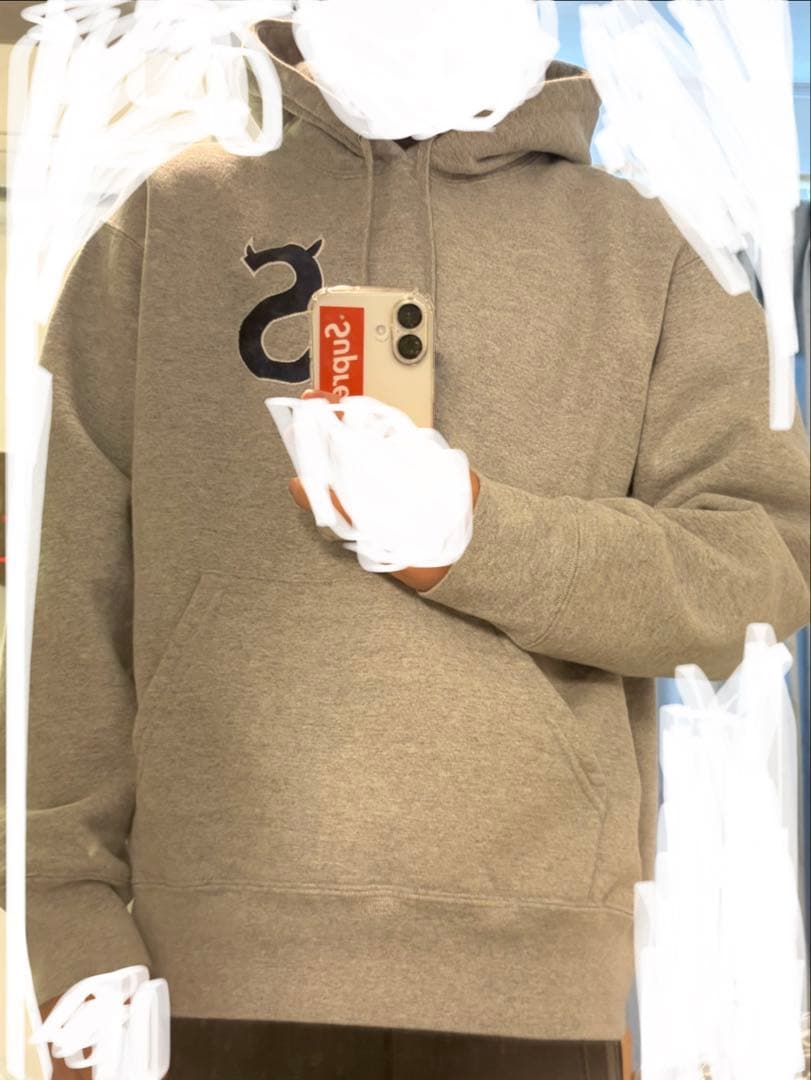 Supreme グレー パーカー Sサイズ