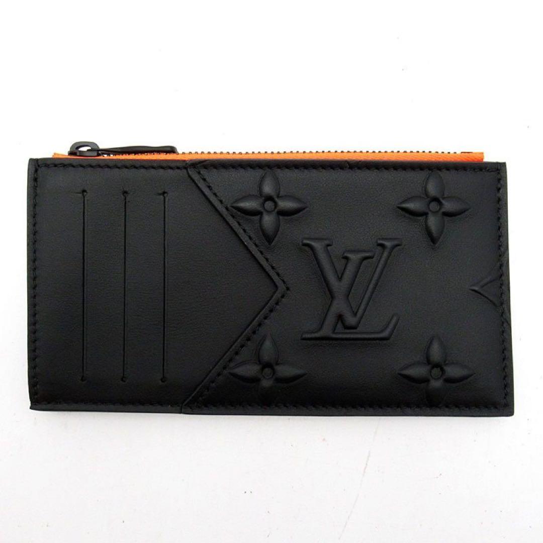 ルイヴィトン フラグメントケース モノグラム エンボス 黒