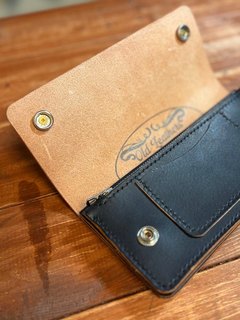 トラッカーウォレット TW-01 アポロコンチョカスタム 茶芯 手染め