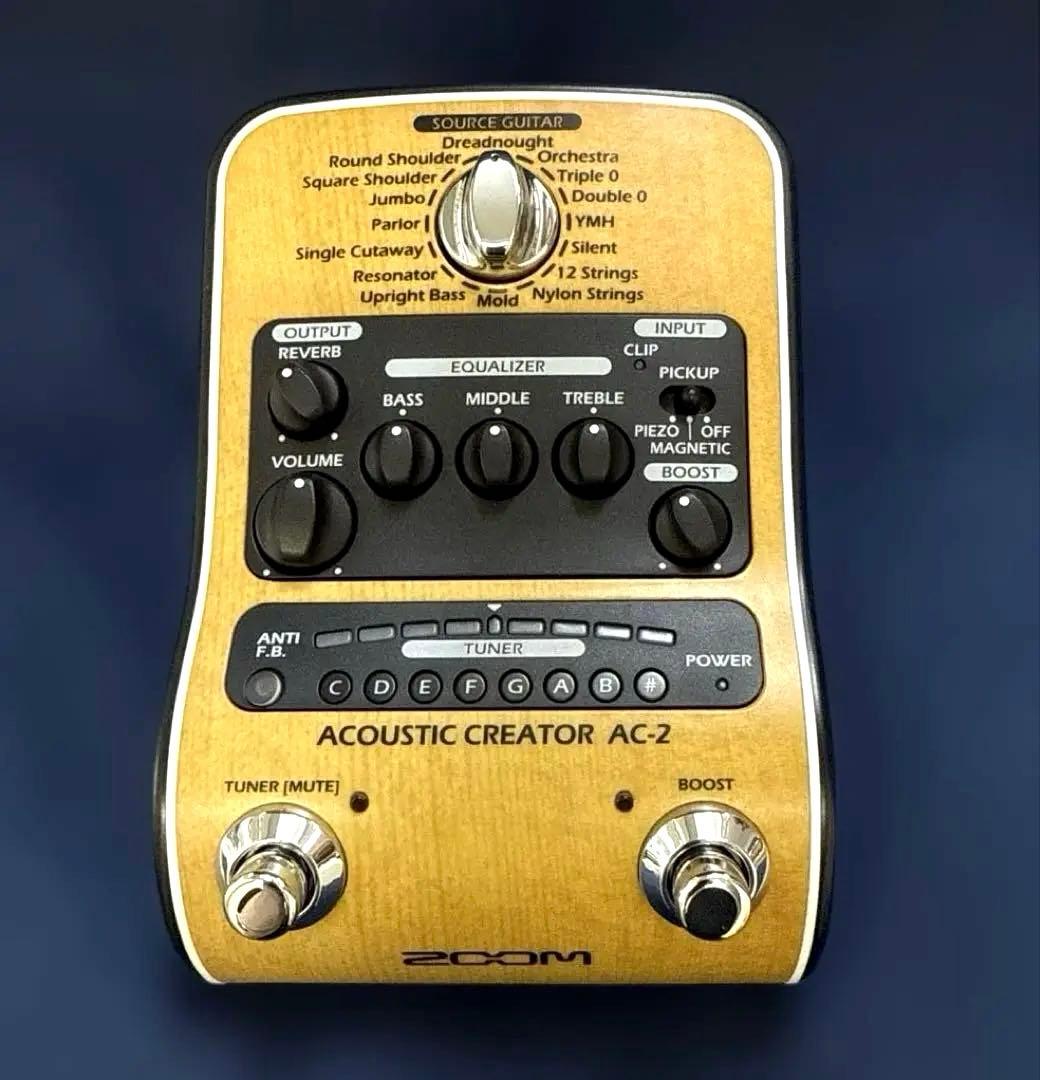 ZOOM 【AC-2】 アコギ用プリアンプ