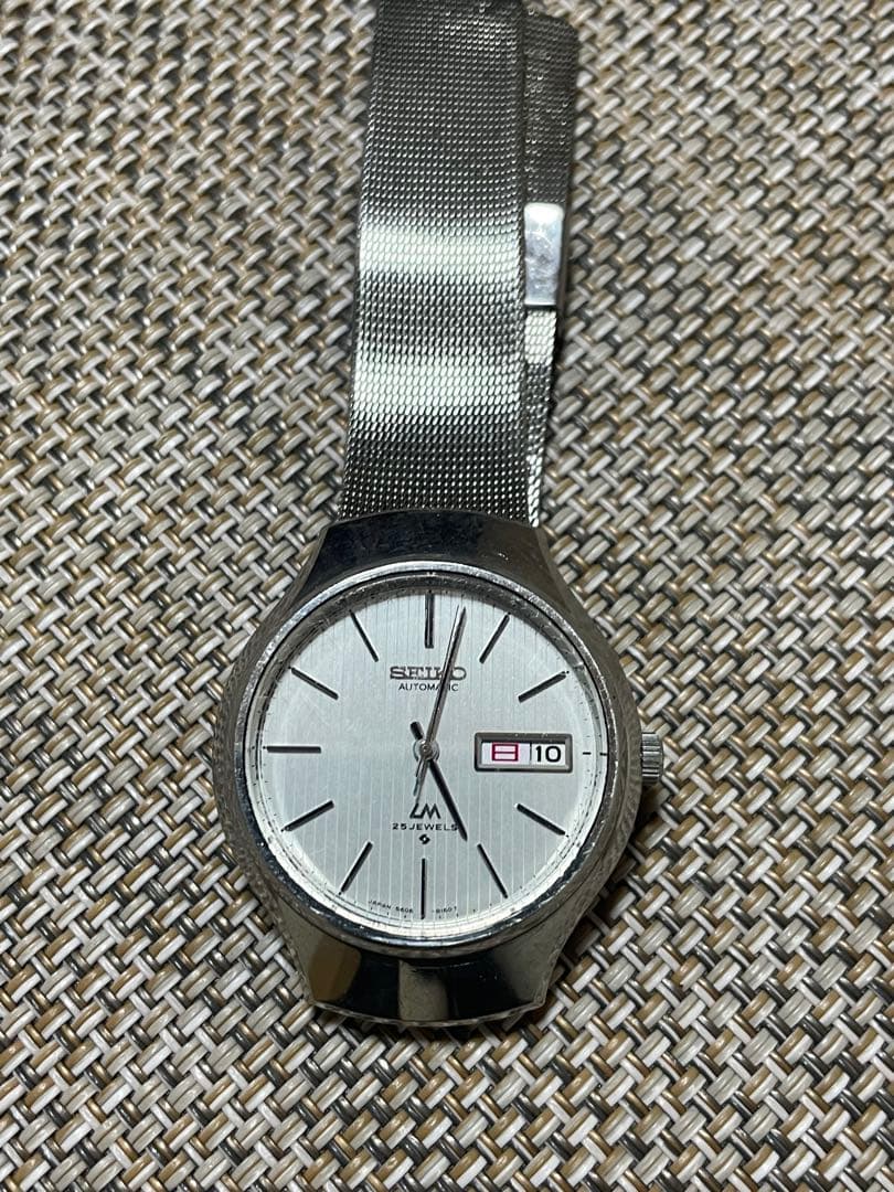 セイコー LM 自動巻き時計 シルバー