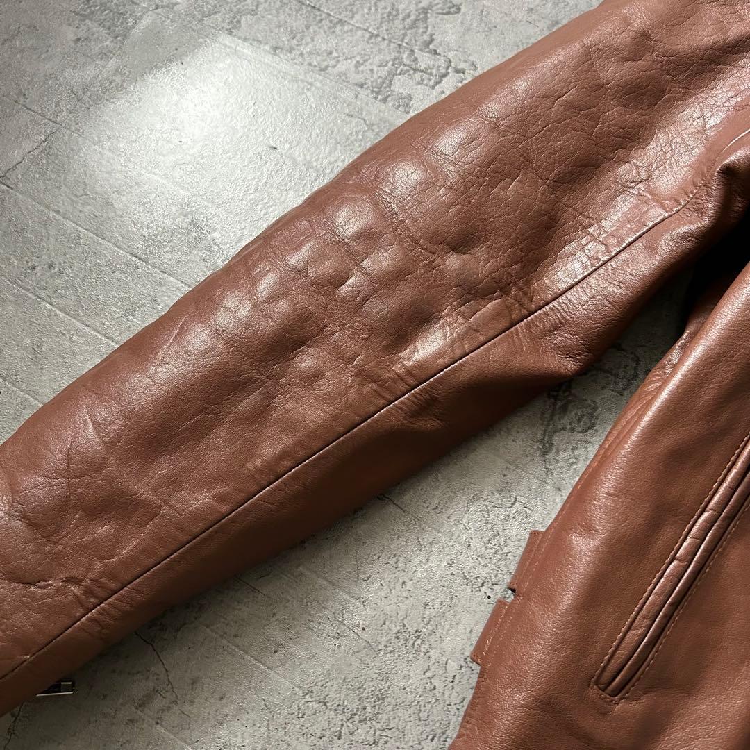 4L HORN WORKS シングルライダース ジャケット バッファローレザー