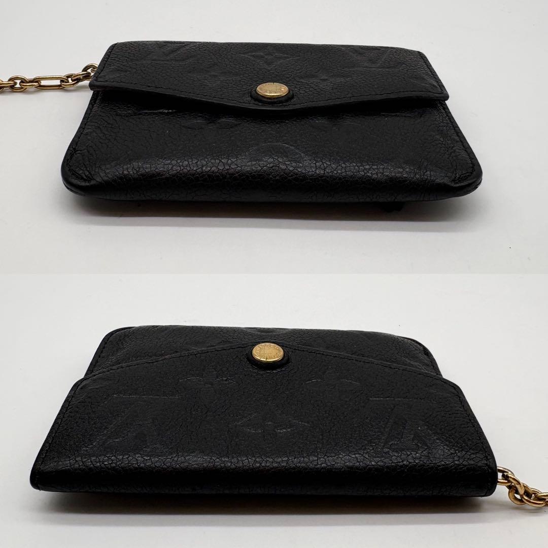 ルイヴィトン アンプラント ポシェットクレ ケース ブラック 黒