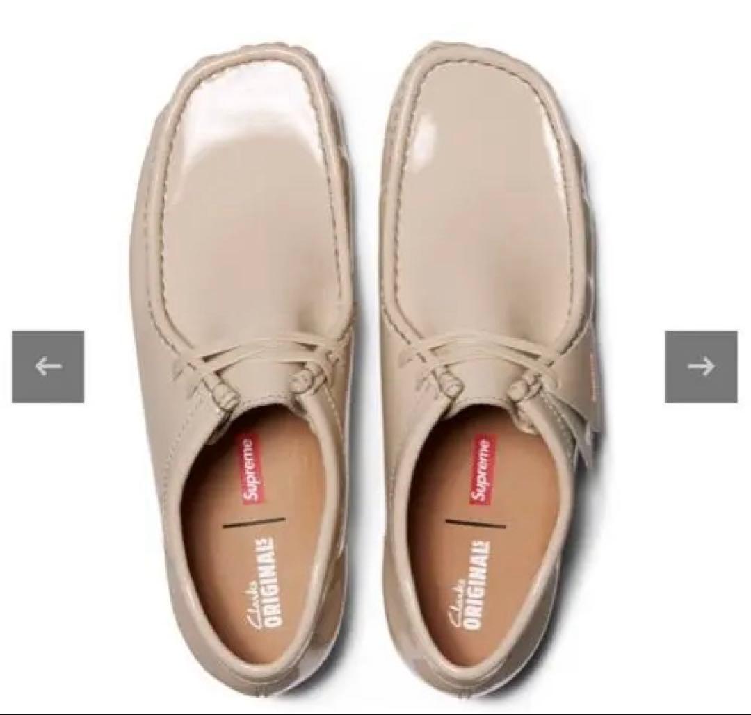 新品　Clarks Patent Leather Wallabee シュプリーム