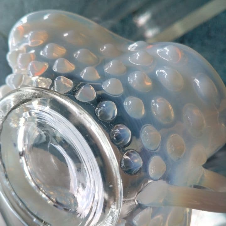 フェントン オパール  グラスプレート 美品です。ファイヤーキングお好きな方もー