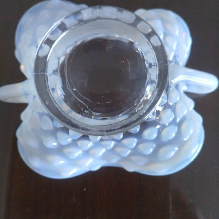 フェントン オパール  グラスプレート 美品です。ファイヤーキングお好きな方もー