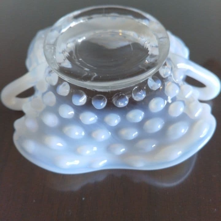 フェントン オパール  グラスプレート 美品です。ファイヤーキングお好きな方もー