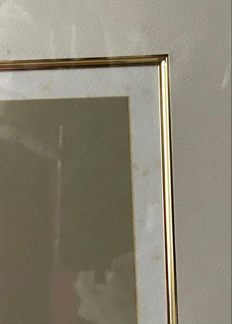 ヒロヤマガタ　スイスのチョコレート屋さん　シルクスクリーン　サイン入　絵画　額縁