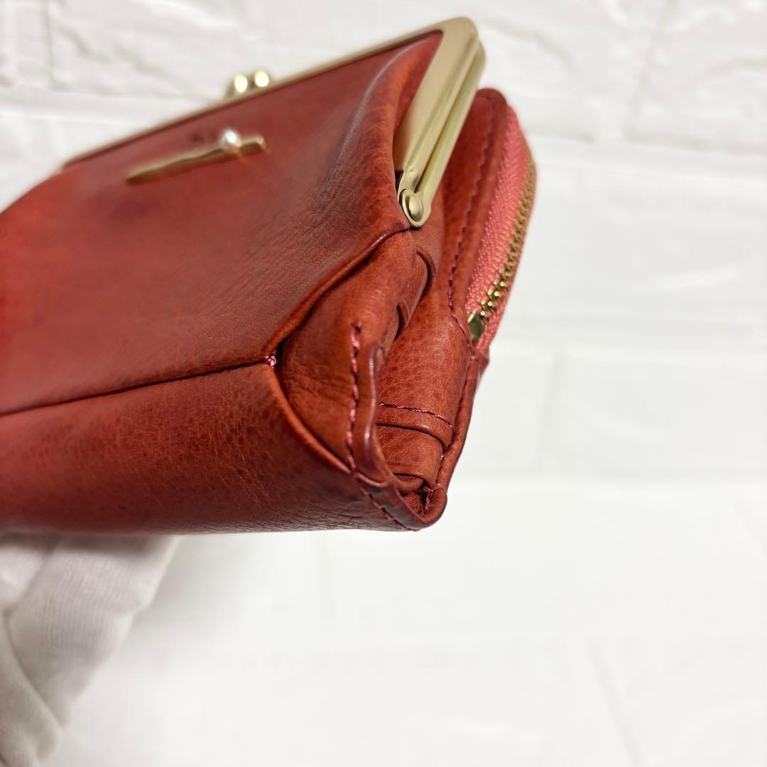 【未使用】Dakota ダコタ ペルラ コンパクト財布 ピンク　がま口 二つ折り