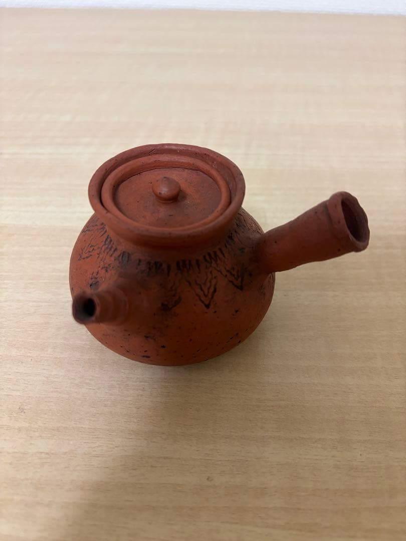アンティーク　常滑焼　朱泥　不識庵　陶器急須
