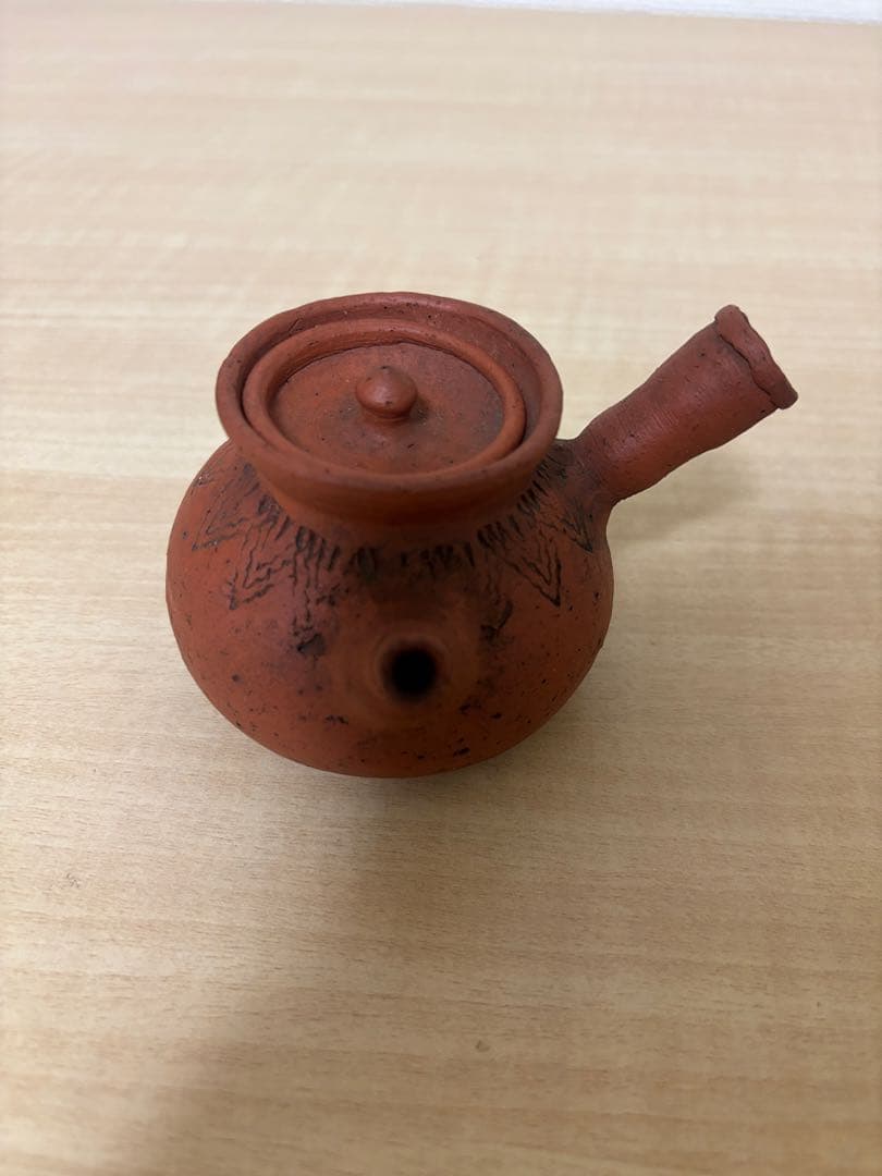 アンティーク　常滑焼　朱泥　不識庵　陶器急須