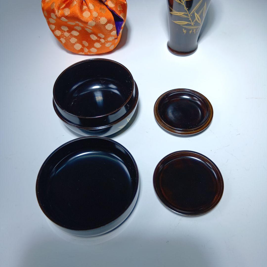 値下げ茶道具　利休茶箱一式　(塗師)多田桂寛　　 共箱　美品