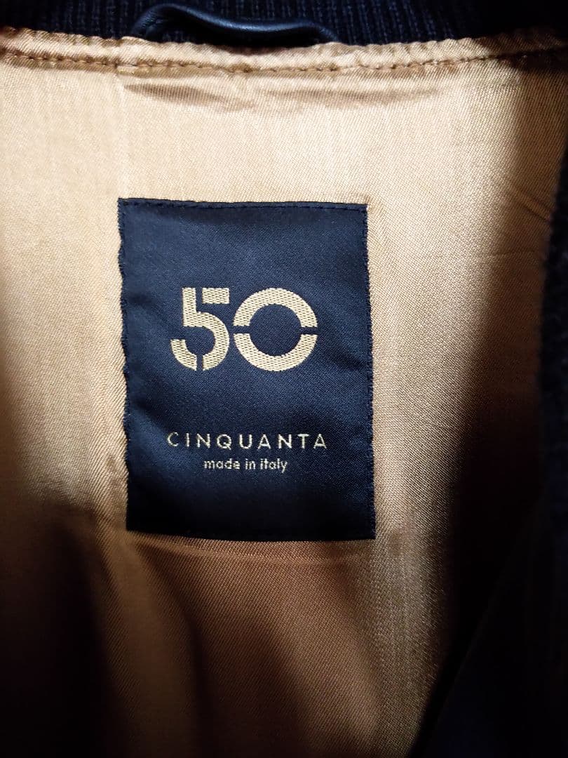 CINQUANTA ラムナッパレザー ボンバージャケット チンクアンタ