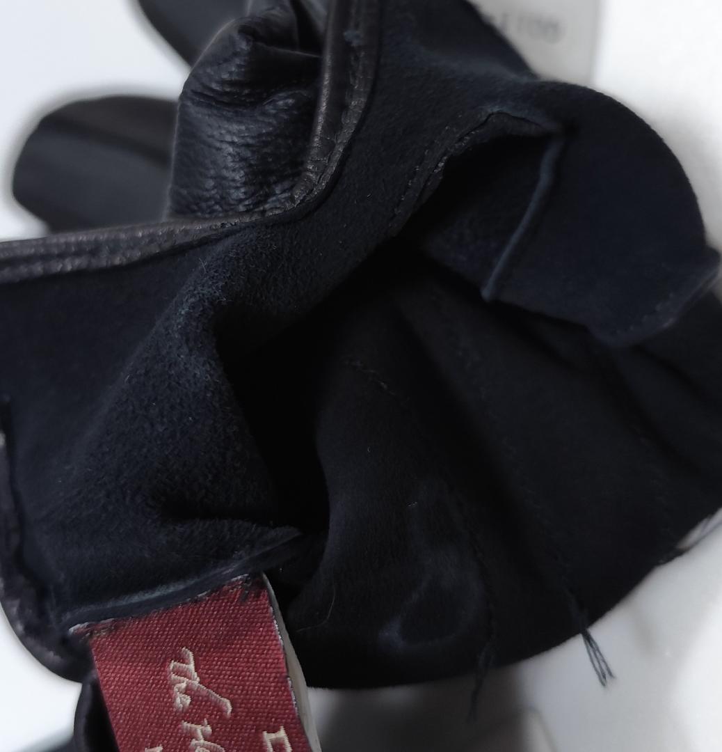 64新品 DENTS 英国製スマホ対応ヘアシープグローブ 裏地なし デンツメンズ