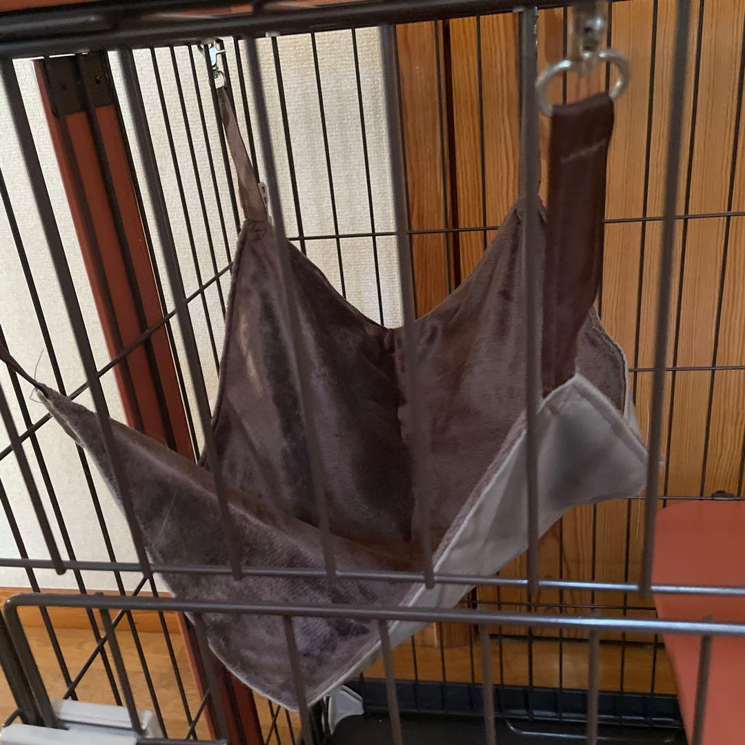 ボンビアルコン キャットゲージ　２段　ハンモック　爪研ぎ　ウッド