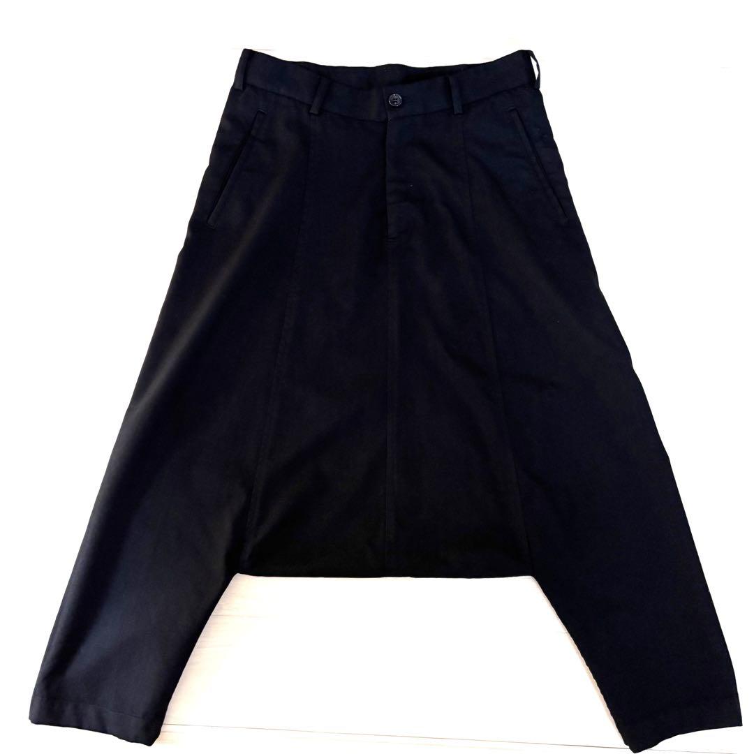 ブラック コムデギャルソン サルエルパンツ　日本製　薄手