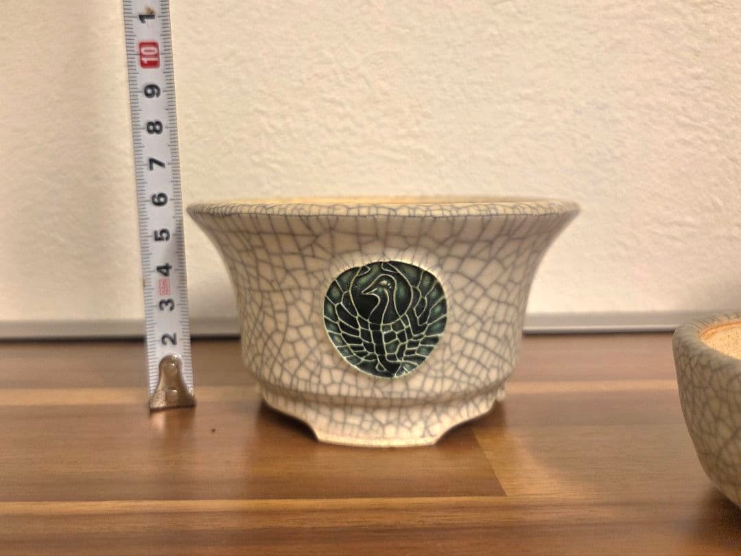 美巧　堀江美巧　盆栽鉢　鉢　盆栽　陶器鉢 5点セット