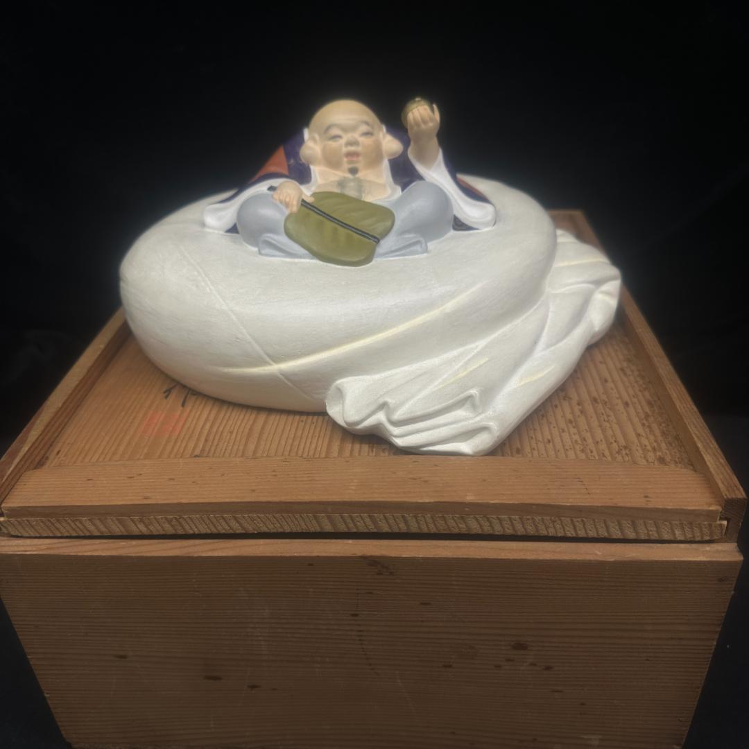 値下げ！七福神 裏絵 春画人形 裏隠し 隠し絵 浮世絵 彩色 箱付き　平安將和作