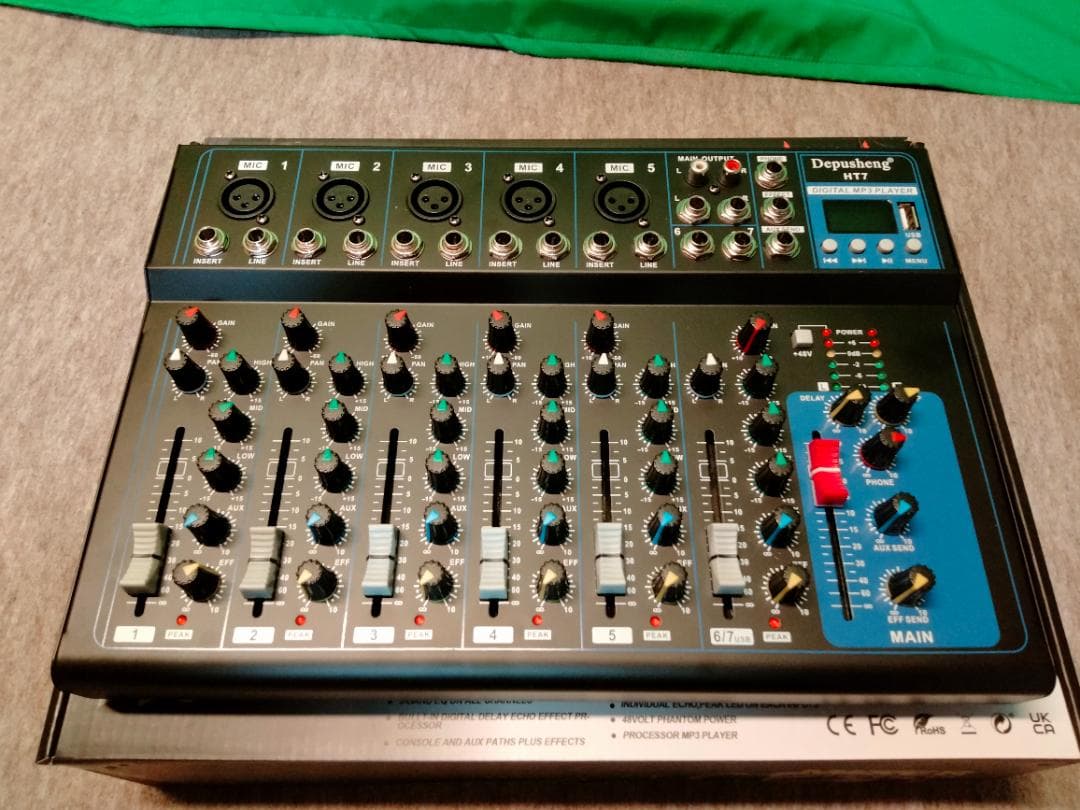 Depusheng　HT7　オーディオミキサー　USB　中古（新古品）