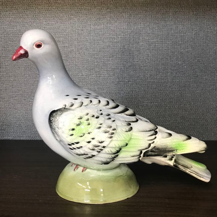 鳩陶器置物(ペア)ヴィンテージ