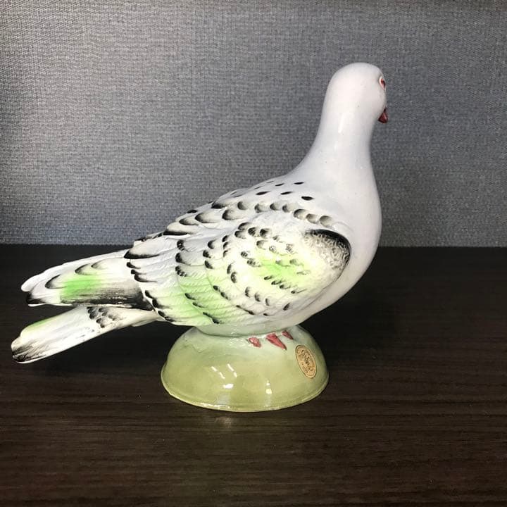 鳩陶器置物(ペア)ヴィンテージ