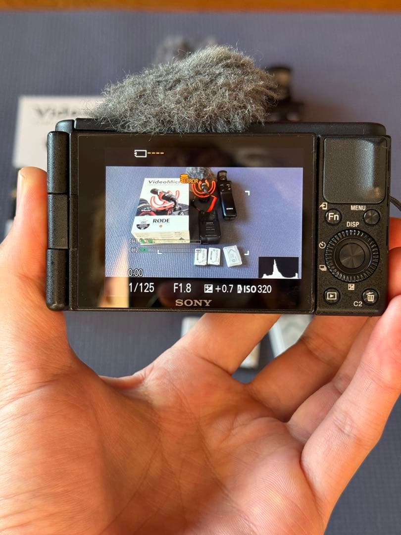 SONY zv1 VLOGcam +SONYシューティンググリップ