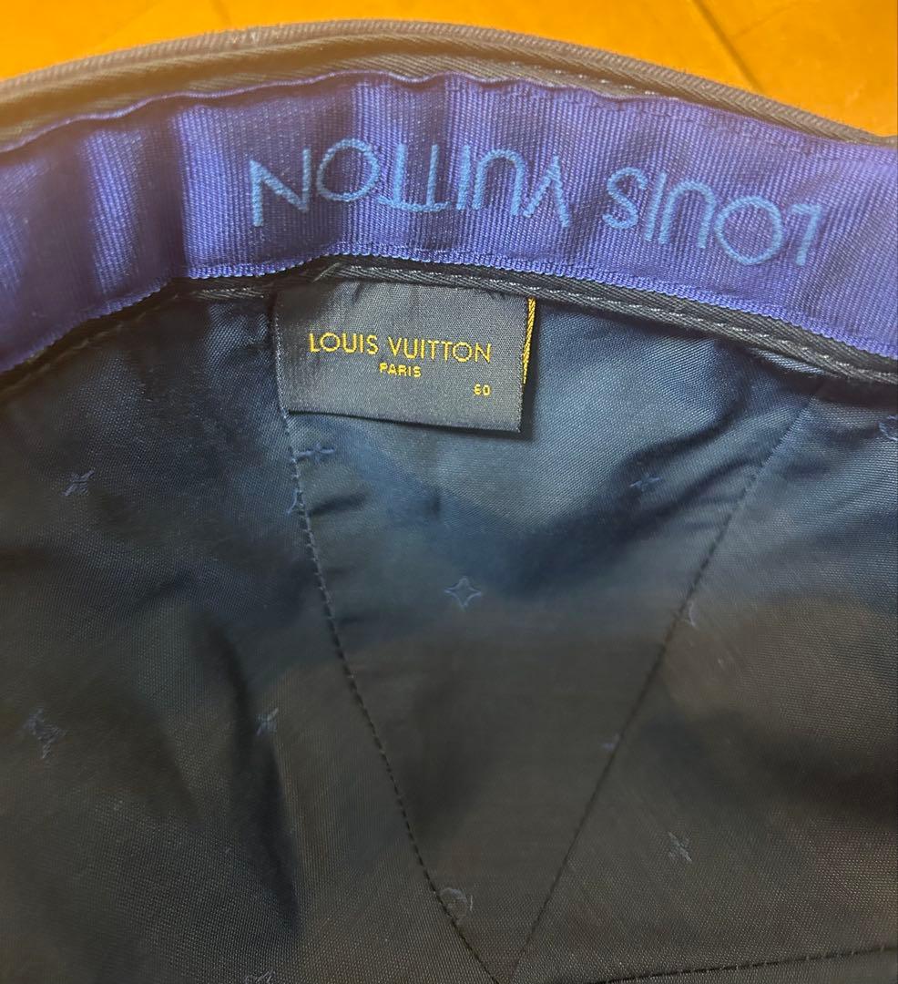 LOUIS VUITTON キャップ 60 ネイビー フレイム 炎 正規品
