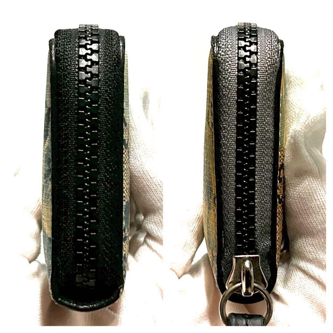 グッチ　ケース　ブルームス　ラウンドファスナー　GGスプリーム GUCCI