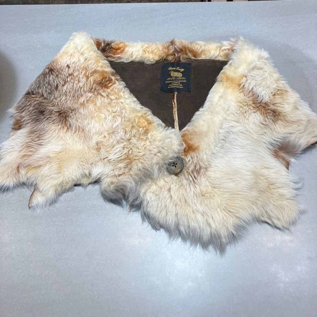 イギリス製　Owen Barry ムートンティペット　羊革