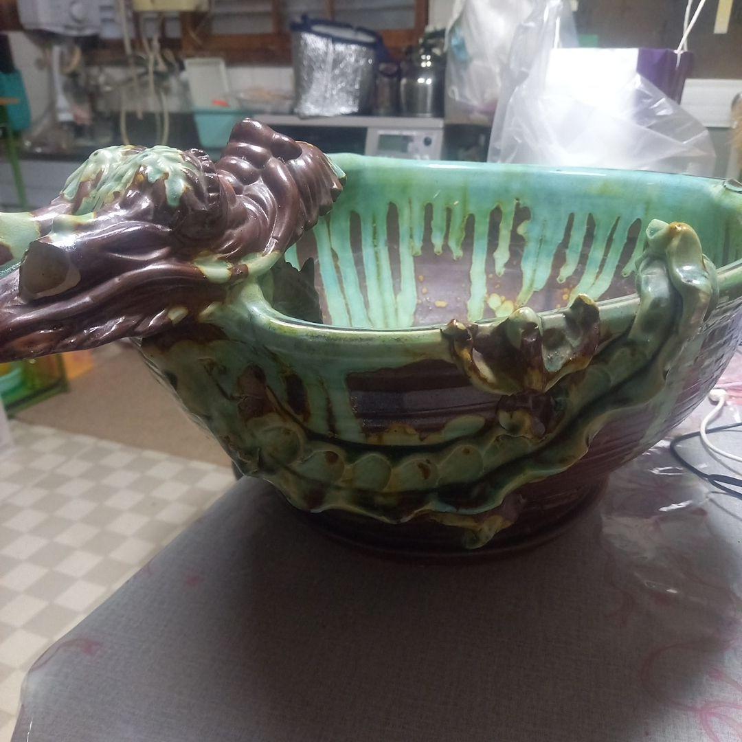 開運縁起　龍　龍神様　めだか鉢