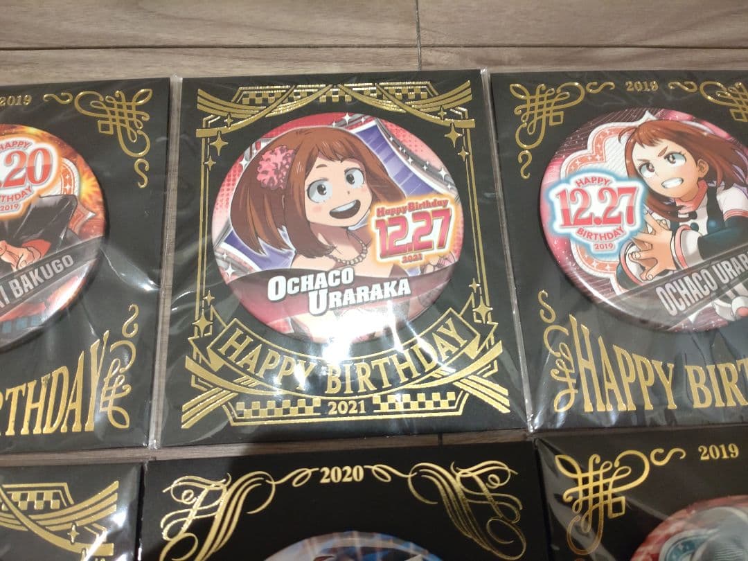 新品　ヒロアカ　缶バッジ　Happy Birthday　バースデイ