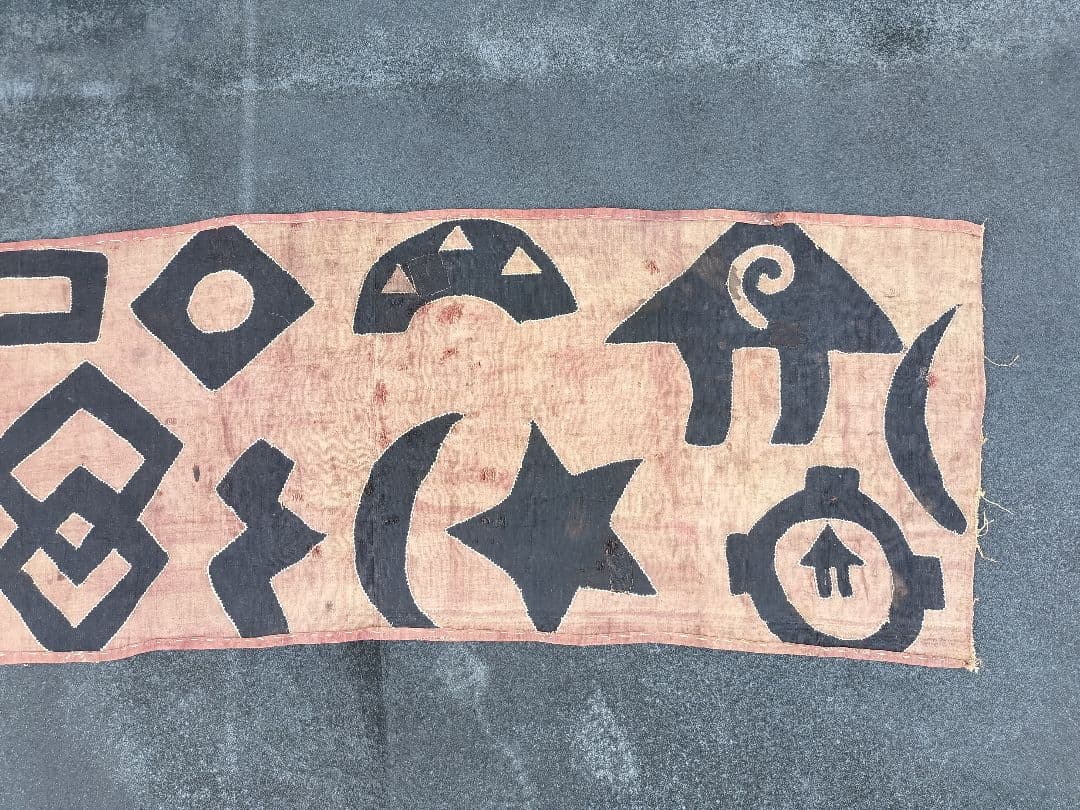 巨大　クバ布　アフリカ　3.6m 民藝　アンティーク