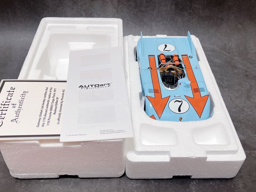ミニカー AUTOart 1/18 signature PORSCHE 908/03 #7