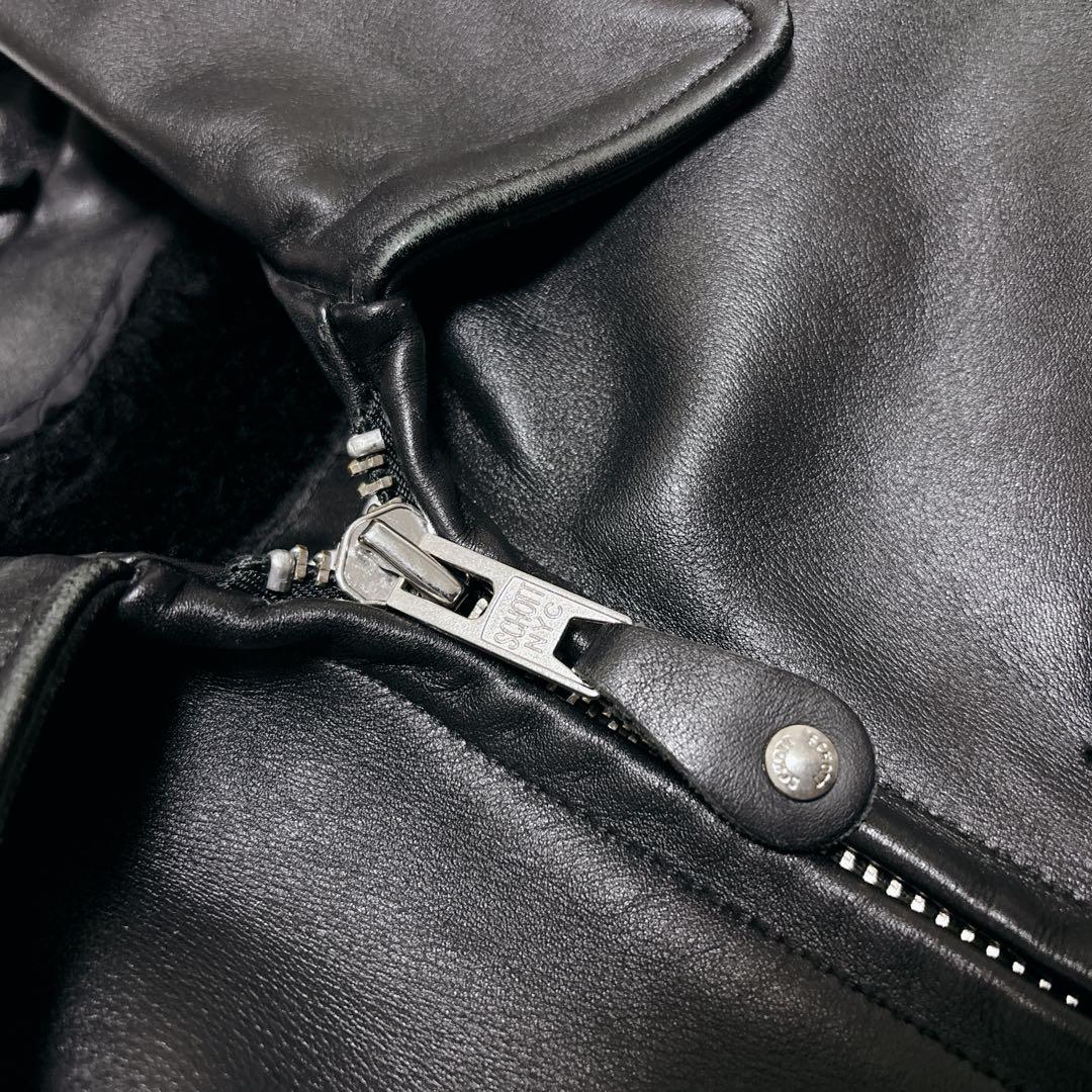 【希少✨XXSサイズ】schott 643 レザージャケット　シングルライダース