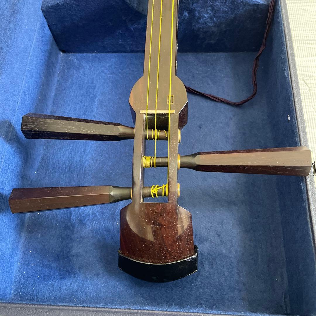 【ssx2673さま専用(<o>)】三味線　ケース 花柄カバー付き　付属品多数