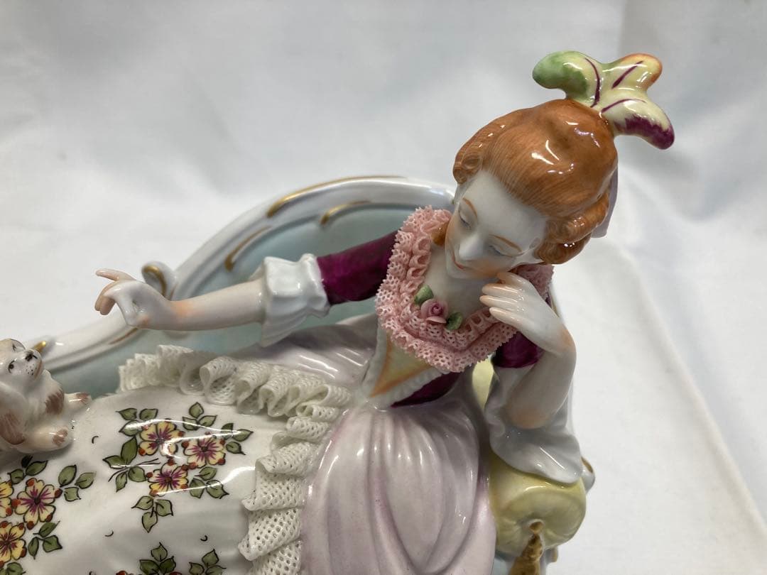 sitzendorf ジッツェンドルフ レースドール フィギュリン　陶器人形