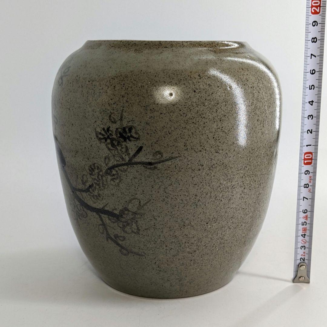 宮川陽仙 虫明焼 花絵水指 合箱 塗蓋 水差 抹茶 茶道具 茶器 食器 工芸品
