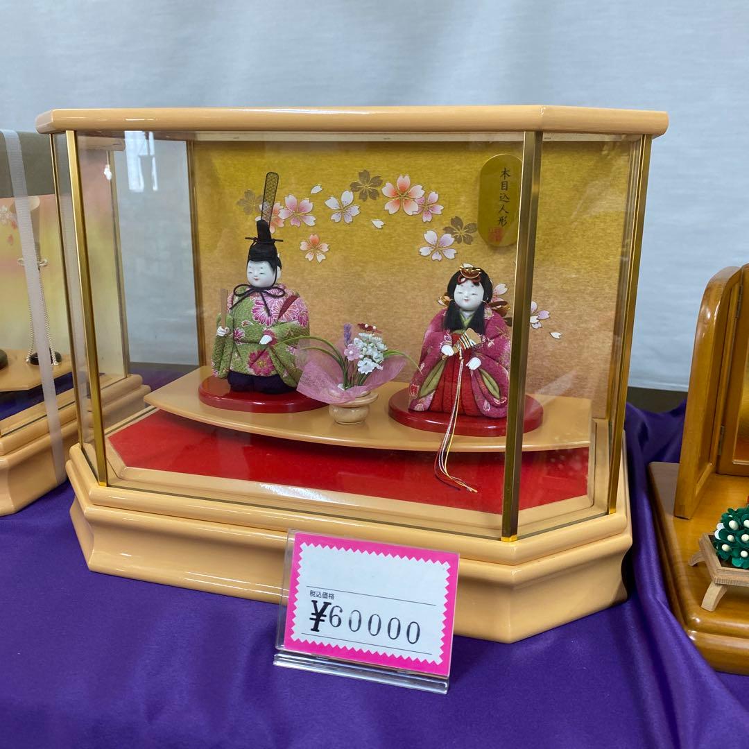 ガラスケース付きひな人形