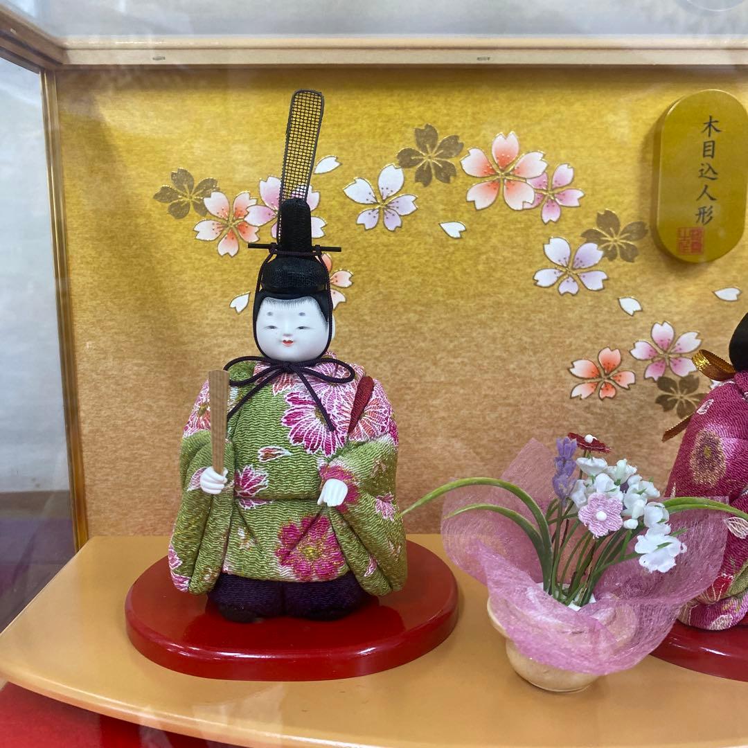 ガラスケース付きひな人形